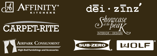 Presented by Affinity Kitchens, dei-zinz, Carpet Rite, Showcase at the Peak Interior Design, Airpark Consignment and Sub-Zero/Wolf