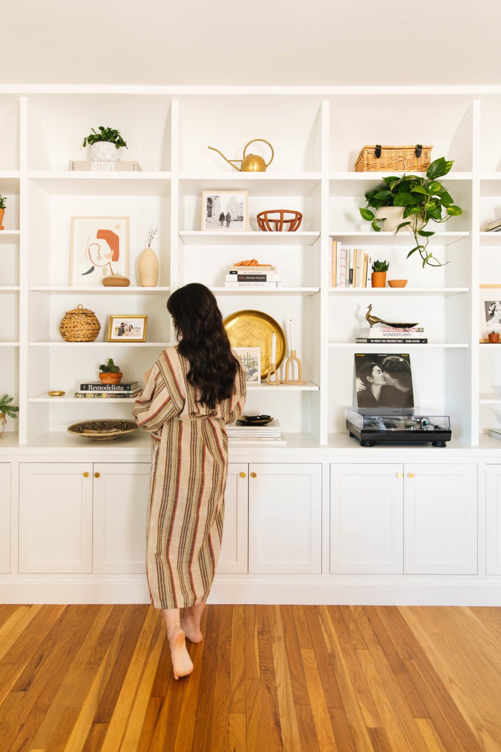 Bookcase Styling at Home